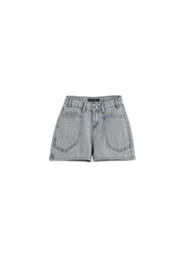 Solang - Shorts mit aufgesetzten Fronttaschen und Ziernähten - Blau
