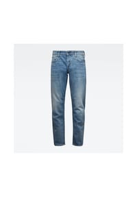 G-STAR RAW - 3301 Jeans, Baumwolle-Stretch, Used-Waschung, für Herren - 8436 LIGHT INDIGO