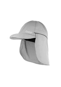 CAPO - Softcap, Nackenschutz Reißverschluss, 6-teilig, Reflexbügler, UV 50 - black