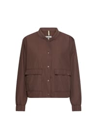camel active - Indoor Blazer mit Bomberkragen - Braun