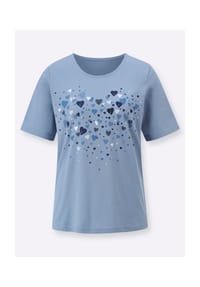 SIEH AN! - Kurzarm-Shirt - bleu-weiß