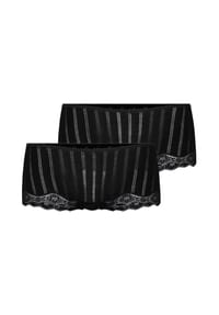 CALIDA - Damen Panty 2er Pack - Etude Toujours, Low Cut, Jersey, einfarbig - Schwarz