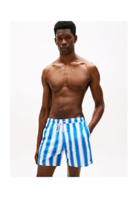 TOMMY HILFIGER - Badeshorts, Gummibund, Tunnelzug, für Herren - 0G3 STRIPE BLUE