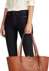 LAUREN RALPH LAUREN MERRIMACK Shopper, Kunstleder, Anhänger, für  