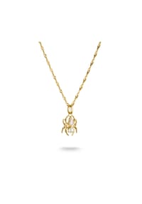 Thomas Sabo True Romance - Kette True Romance Spinne Perle - gelbgoldfarben
