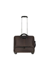 DERMATA - 2 Rollen Businesstrolley 41 cm Laptopfach - blau