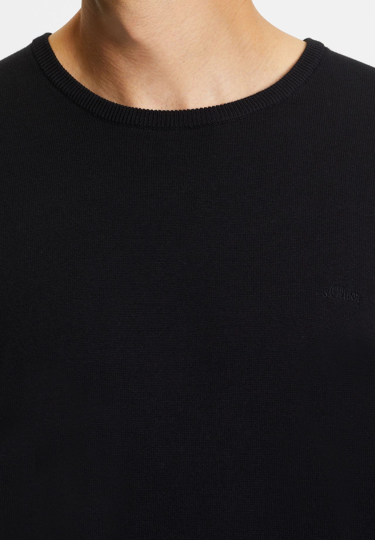 s.Oliver Pullover, Feinstrick, Rundhals-Ausschnitt, für Herren 