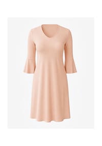 CAROLIN RICK - Jerseykleid mit Tulpenarm - Apricot