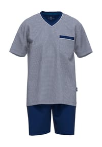 GÖTZBURG - Shorty, Brusttasche, V-Ausschnitt, für Herren - 626 BLUE-MEDIUM