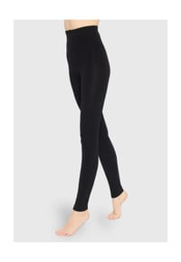 MANGUUN - Feinstrumpf-Leggings, Gummibund, für Damen - 9999 BLACK