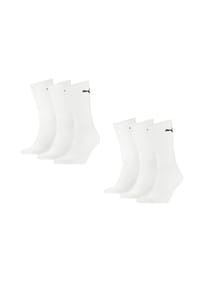 PUMA® - Sportsocken Regular Crew 6-Pack - weiß