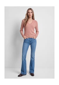 mavi - Pullover, V-Ausschnitt, für Damen - 70236 COFFEE BEAN