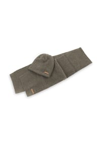 normani® - Winterset mit Mütze und Schal Nampa - Braun meliert