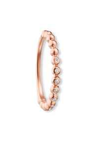 ONE ELEMENT Timeless Diamonds - 0.04 ct Diamant Brillant Ring aus 585 Roségold - rosé