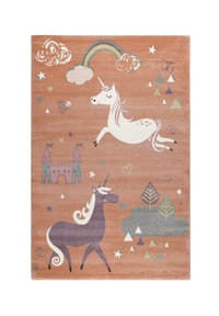 ESPRIT - ESPRIT | Kinderteppich > Sunny Unicorn < | Flor: 100 % Polypropylen Heatset Frisée | Höhe: 13mm | Optik: Tiere - 