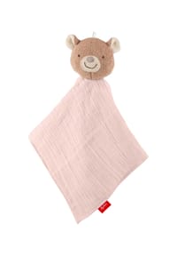 sigikid® - Musselin Schnuffeltuch Bär sigibaby ,  für Babys und Kinder - rosa