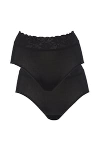 CALIDA - Damen Midislip, 2er-Pack Iconics - schwarz