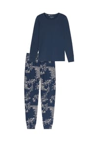 SCHIESSER - Schlafanzug Comfort Essentials - admiral