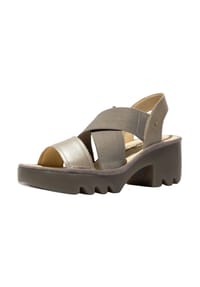 Fly London - Leder/Textil Sandalen - Bronze