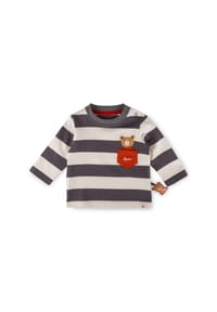 sigikid® - Langarmshirt Winterbär ,  für Babys - grau/weiß