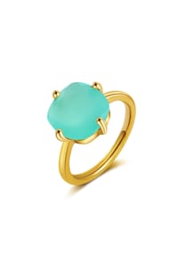AILORIA - Ring Aqua Chalcedon ÉGLANTINE - grün
