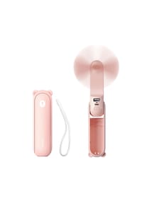COFI - Jisulife Life8 Mini Handventilator 3in1 mit LED & Powerbank Rosa - rosa 12 × 4 × 3?cm