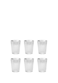 stelton Trinkgläser, 6-teilig - PILASTRO - CLEAR