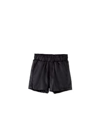 Solang - Shorts in Kunstlederoptik - Schwarz