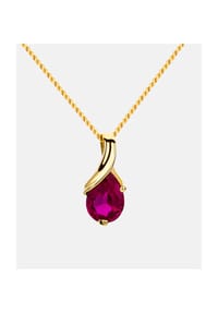 Diamant L'eternel - Halskette mit Rubin, 585 Gelbgold - gold