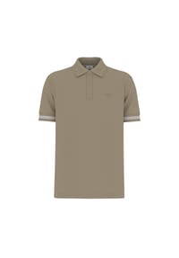 JOOP! JEANS - Herren Poloshirt - Amare, Polokragen, Streifen-Details, Baumwollmischung - Beige