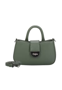 Buffalo Curve - Schultertasche Curve mit dekorativem Clip-Metallverschluss - Dark Green