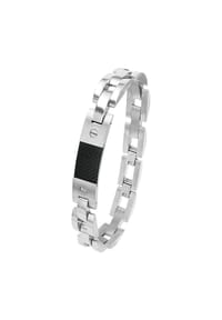 amor - Herren Armband, Edelstahl - silber