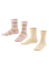 FALKE - Happy Stripe Socken, 2er-Pack, für Kinder - 3000 NAVY/BLAU