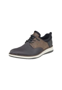 rieker - Slipper, Leder, für Herren - SCHWARZ-GRAU/BR