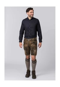 STOCKERPOINT - Trachtenhemd "Vettl", Comfort Fit, Langarm, Stehkragen, für Herren - DUNKELBLAU