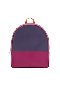 DuDu - City Rucksack Leder 26,5 cm - fuchsia