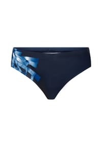 ALEX - Badeslip Graphic Placement, schnelltrocknend, für Herren - E004 BLACK / SILVE