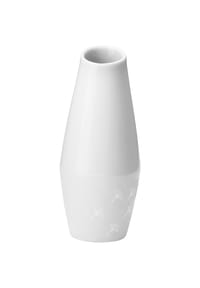 JOOP! FADED CORNFLOWER Karaffe / Vase 13 cm, Weiß auf Weiß - FADED CORNFLOWER - WEISS