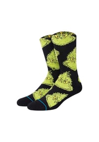 STANCE - Unisex Socken - Mean One, Motiv, Logo, Crew Socken - Schwarz/Grün