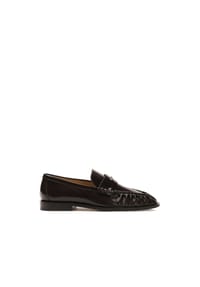 ONE ELEMENT - Dunkelbraune Schuhe mit einem Querstreifen - Dunkelbraun