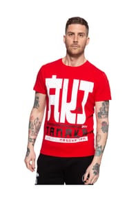 AKITO TANAKA - T-Shirt mit kontrastierendem Print Write - anthrazit
