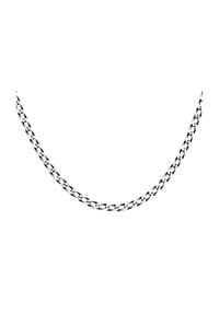 caї - Kette 925 Sterling Silber oxidiert Lang Panzerkette 925/- Sterling Silber ohne Stein - weiß