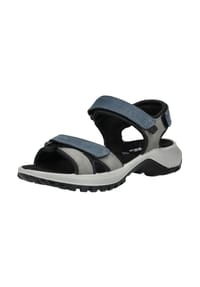 iMAC® - Leder Sandalen - Blau/Grau