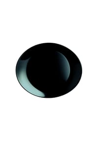 CreaTable - Italien Party Schwarz, Steakteller 6-tlg - Schwarz