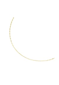 Luigi Merano® - Kette fantasieförmig mit diamantierten Gliedern, Gold 375 - gold
