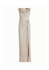Vera Mont - Abendkleid im Glitzer-Look - Cream/Silver