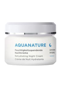 ANNEMARIE BÖRLIND AQUANATURE - FEUCHTIGKEITSSPENDENDE NACHTCREME - WEIẞ