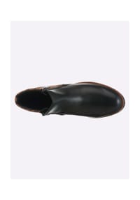 heine - Kurzstiefelette - schwarz-camel