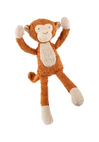 sigikid® - Kuscheltier Affe Green Organic Collection , für Babys und Kinder - braun/cremeweiß