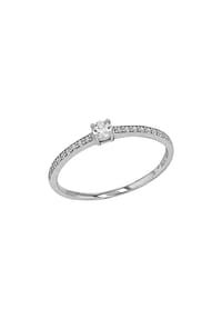 amor - Damen Ring, 375er Weißgold - WEISSGOLD